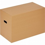 Короб картонный 560x320x400мм, картон бурый Т-24, с ручками, 10шт.