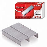 Скобы для степлеров Maped, №24/6, никелированные, 1000шт., 36 уп. (324405)