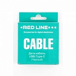 Кабель USB2.0 Red Line, USB-A (m) - USB Type-C, 1м, черный (УТ000010553), 34шт.