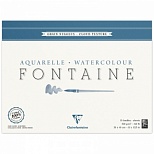 Альбом для акварели 300x400мм, 15л Clairefontaine "Fontaine Grain Nuageux" (300 г/кв.м, холод. пресс., облачная текстура) (96422C)