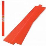Бумага цветная крепированная Brauberg, 50x250см, плотная, растяжение до 45%, 32 г/кв.м, оранжевая, в рулоне, 1 лист (126530)