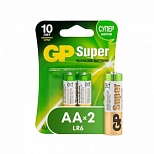 Батарейка GP Super AA/LR06 (1.5 В) алкалиновая (блистер, 2шт.) (15A-2CR2)
