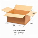 Короб картонный 600x400x400мм, картон бурый П-32, 10шт.