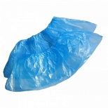 Бахилы одноразовые полиэтиленовые EleGreen (2.2г, голубые, 50 пар в упаковке)