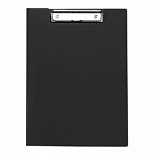 Папка-планшет с крышкой OfficeSpace (А4, до 100 листов, пластик) черный (245659)