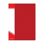 Папка файловая 10 вкладышей inФОРМАТ (А4, пластик, 500мкм, карман для маркировки) красная