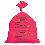 Пакеты для мусора медицинские Аквикомп, класс В (30л, 50x60см, 15мкм, красные) 50шт. (104671), 10 уп.