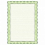 Сертификатная бумага Attache (А4, 120г, зеленая рамка) 50шт.