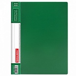 Папка с металлическим скоросшивателем и внутренним карманом Brauberg Contract (А4, 0.7мм, до 100л., пластик) зеленая (221784), 30шт.