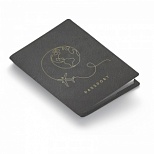 Обложка для паспорта OfficeSpace "Around the Wourld", кожа, тиснение фольгой (PI_48437)