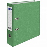 Папка с арочным механизмом OfficeSpace (70мм, А4, картон "под мрамор") зеленая (242573)
