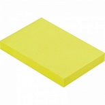 Стикеры (самоклеящийся блок) Attache Selection, 76x51мм, желтый неон, 100 листов