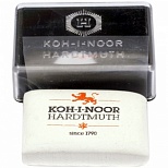 Ластик Koh-I-Noor 642415 (37x25x10мм, белый, для графита 8В-2В и угля), 15шт. (6424015001KD)