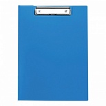 Папка-планшет с крышкой OfficeSpace (А4, до 100 листов, пластик) синий (245658)