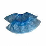 Бахилы одноразовые полиэтиленовые гладкие (1.9г, синие, 100 пар в упаковке)