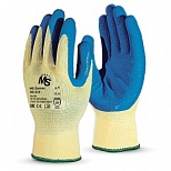 Перчатки защитные текстильные Manipula Specialist MS "Латекс", покрытие из натурального латекса (облив), размер 10 (MS-141)