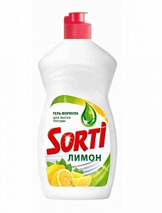 Средство для мытья посуды Sorti "Лимон", 450мл (1098-3) цена