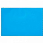 Папка-конверт на молнии Attache Color (А4, 160мкм, пластик) голубая, 1шт.