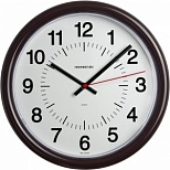 Часы настенные аналоговые Troyka 21234211, круглые, 24.5х24.5х3.6см, 10шт.
