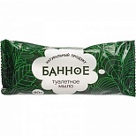 Мыло кусковое туалетное Донагропродукт "Банное", 90г, флоу-пак, 1шт. (303242)