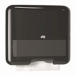 Диспенсер для полотенец листовых Tork H3 Mini Singlefold ZZ/С, пластик, черный (553108)