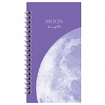 Записная книжка 95x175мм MESHU "Moon light", 96 листов, матовая ламинация, выборочный УФ-лак (MS_52915)