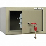 Сейф мебельный Brabix D-18m, черый, ключевой, крепление к стене