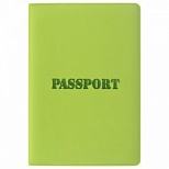 Обложка для паспорта Staff, мягкий полиуретан, тиснение "Паспорт", салатовая, 5шт. (237607)