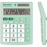 Калькулятор настольный Brauberg Ultra Pastel-12-LG (12-разрядный) мятный (250504)