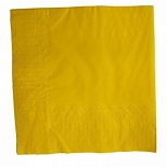 Салфетки бумажные 33х33см, 2-слойные Profi Pack, желтые, 200шт.