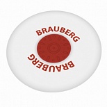 Ластик Brauberg Energy (круглый, d=30мм, белый, пластиковый держатель) 1шт. (222472)