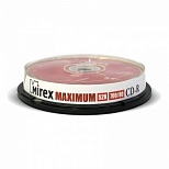 Оптический диск CD-R Mirex 700Mb, 52x, cake box, 10шт.