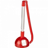 Ручка шариковая настольная Beifa Стоппен (0.5мм, корпус прозрачный/красный, синий цвет чернил, на липучке) 1шт. (AP8863-RD)