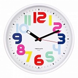 Часы настенные аналоговые Troyka 77771712, белый, 7шт.