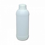 Бутылка пластиковая 1000мл, 85х85х235мм, с крышкой, белая