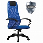 Кресло руководителя Metta SU-B-8, ткань-сетка синяя, пластик