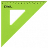 Треугольник 45°, 12см Стамм Neon Cristal, прозрачный тонированный, 20шт. (ТК44)