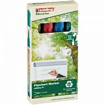 Набор маркеров для флипчартов Edding 31 Ecoline (круглый наконечник, 1.5-3мм, 4 цвета) картон, 4шт. (1183273)