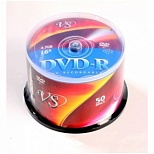 Оптический диск DVD-R VS 4.7Gb, 16x, cake box, 50шт. (VSDVDRCB5001)