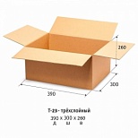 Короб картонный 390x300x260мм, картон бурый Т-23, 20шт.