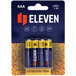 Батарейка Eleven Super AAA/LR03 (1.5 В) алкалиновая (блистер, 4шт.) (301754)
