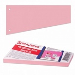 Разделитель листов картонный Brauberg "Трапеция розовая" (230х120х60мм) 100шт. (225971), 50 уп.