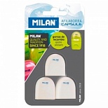 Ластик Milan Capsule для ластика-точилки (каучук, 140x82x25мм) 3шт., 12 уп. (BNM10258)