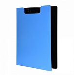 Папка-планшет с крышкой inФОРМАТ (А4, до 70 листов, пластик, с зажимом) черно-синий, 12шт.