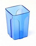 Подставка для канцелярских принадлежностей Эсир, синий тонированный пластик, 40шт.