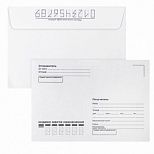 Конверт почтовый C6 Brauberg (114x162, 80г, стрип, печать "Куда-Кому") белый, 100шт., 5 уп. (С6НПРс(BRAUB)