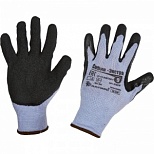 Перчатки защитные текстильные Ампаро "София Экстра", размер 9 (L), серые/черные