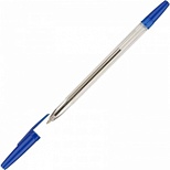 Ручка шариковая Attache Economy (0.5мм, синий цвет чернил, корпус прозрачный) 1шт.