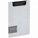Папка-планшет с крышкой Berlingo Steel&Style (A5+, до 100 листов, пластик, с зажимом) белая (PPf_94004)