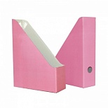 Лоток для бумаг вертикальный Attache Selection Flamingo, 75мм, картон, розовый, набор 2шт.